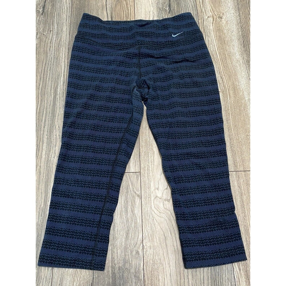Nike Legend Dri-Fit Cotton Tight Capri Zig Dot Leggings, Hose (725119-013) S